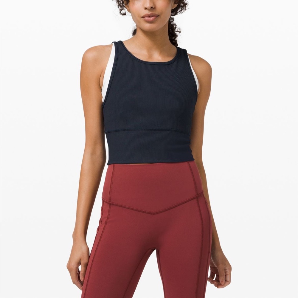 Lululemon power pivot ribbed tank top